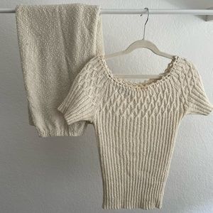 Vintage Sweater Skirt Set